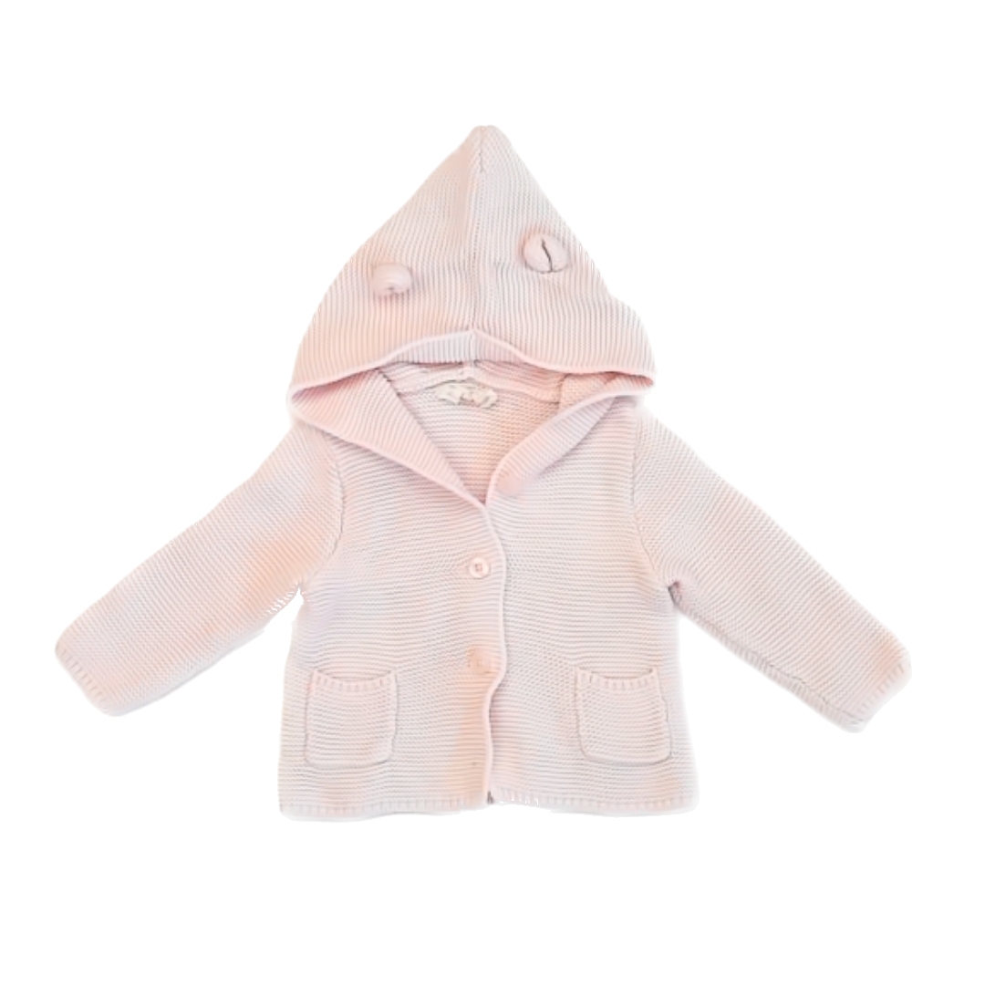 Gap Girls Pink Cardigan Size: 6-12 Months Pink