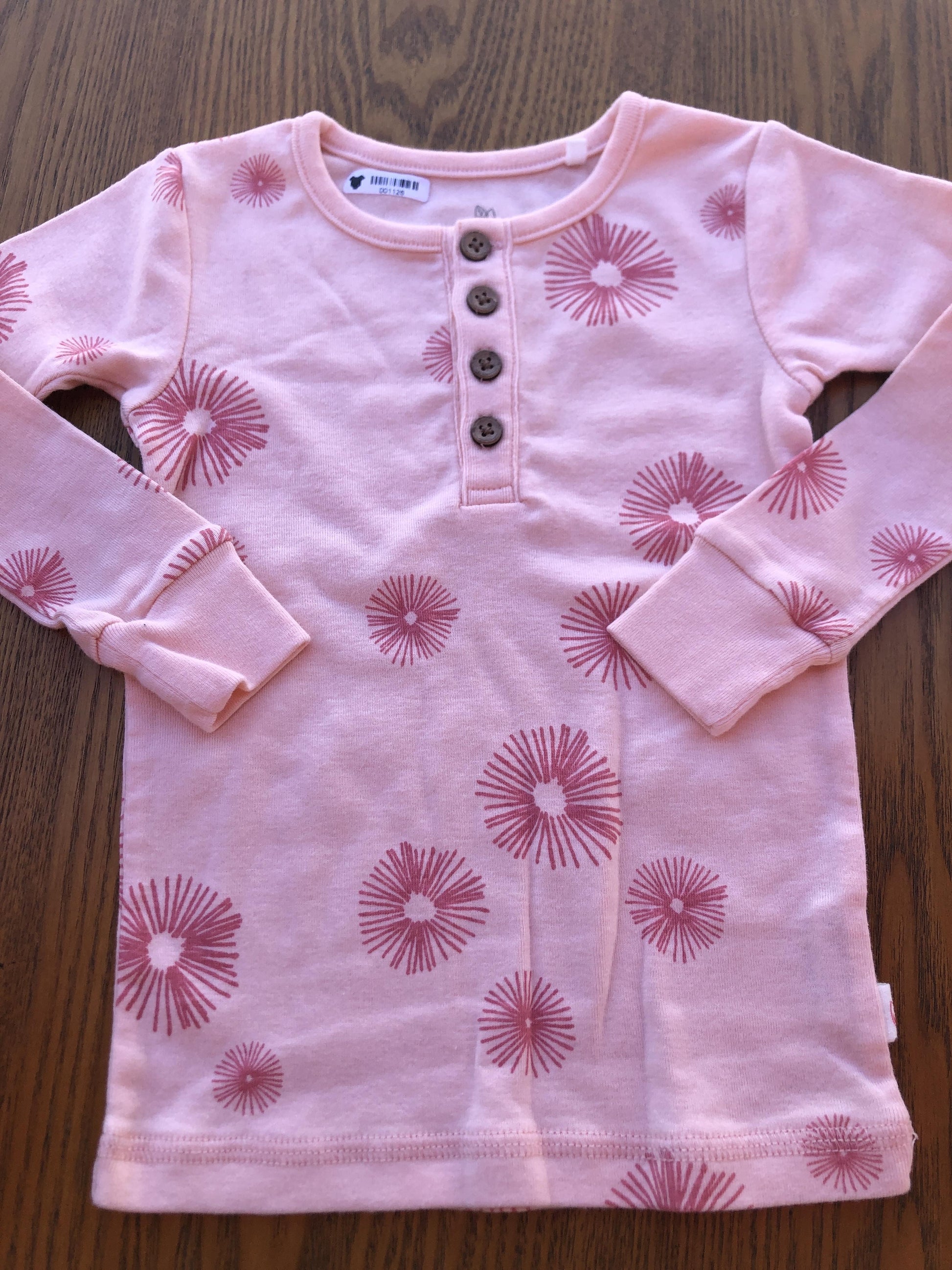 Oliver & Rain Girls pink Pajamas Size: 2 years pink