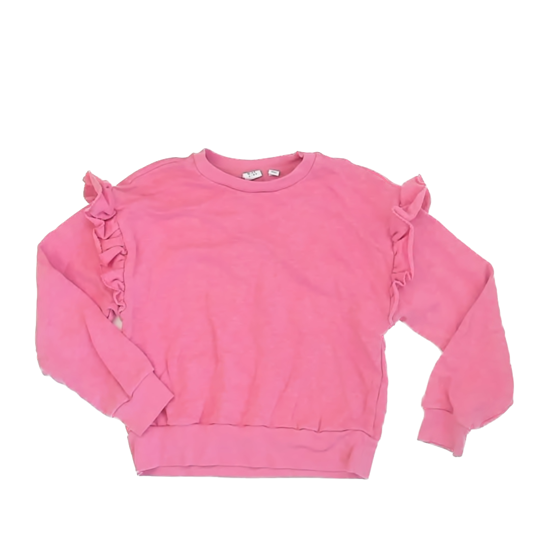 Gap Girls Pink Sweatshirt Size: L (10) Pink