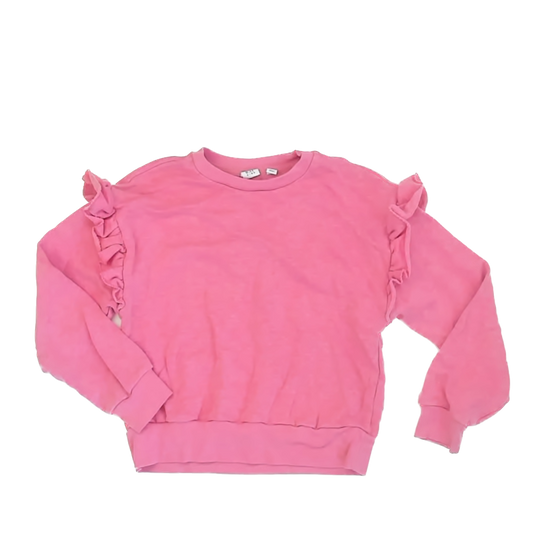 Gap Girls Pink Sweatshirt Size: L (10) Pink