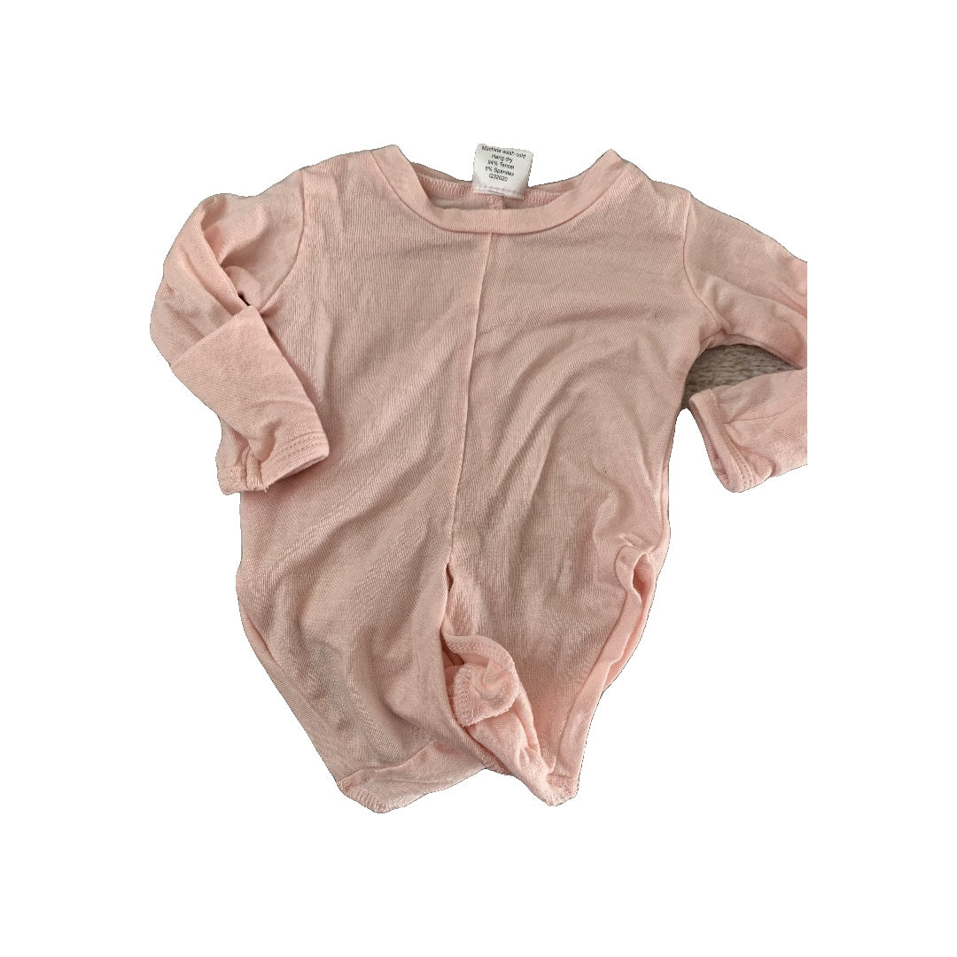 Peasy Girls pink Onesie Size: Newborn pink
