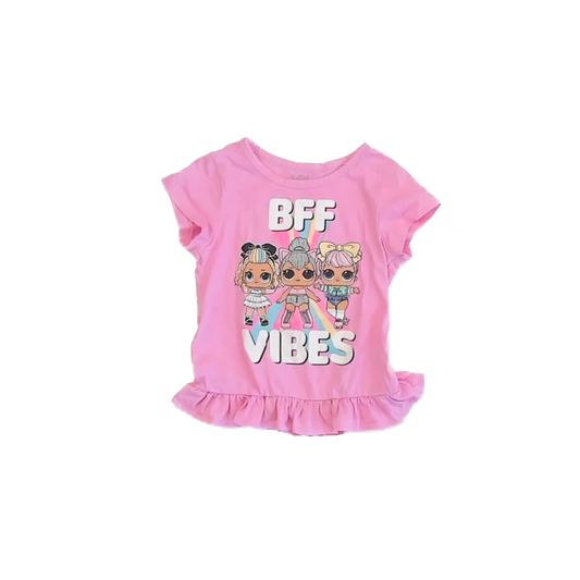 LOL Girls Pink T-Shirt Size: 5T Pink