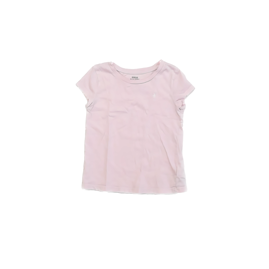 Ralph Lauren Girls Pink T-Shirt Size: 6 Years Pink