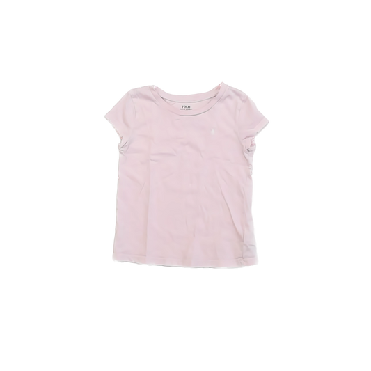 Ralph Lauren Girls Pink T-Shirt Size: 6 Years Pink