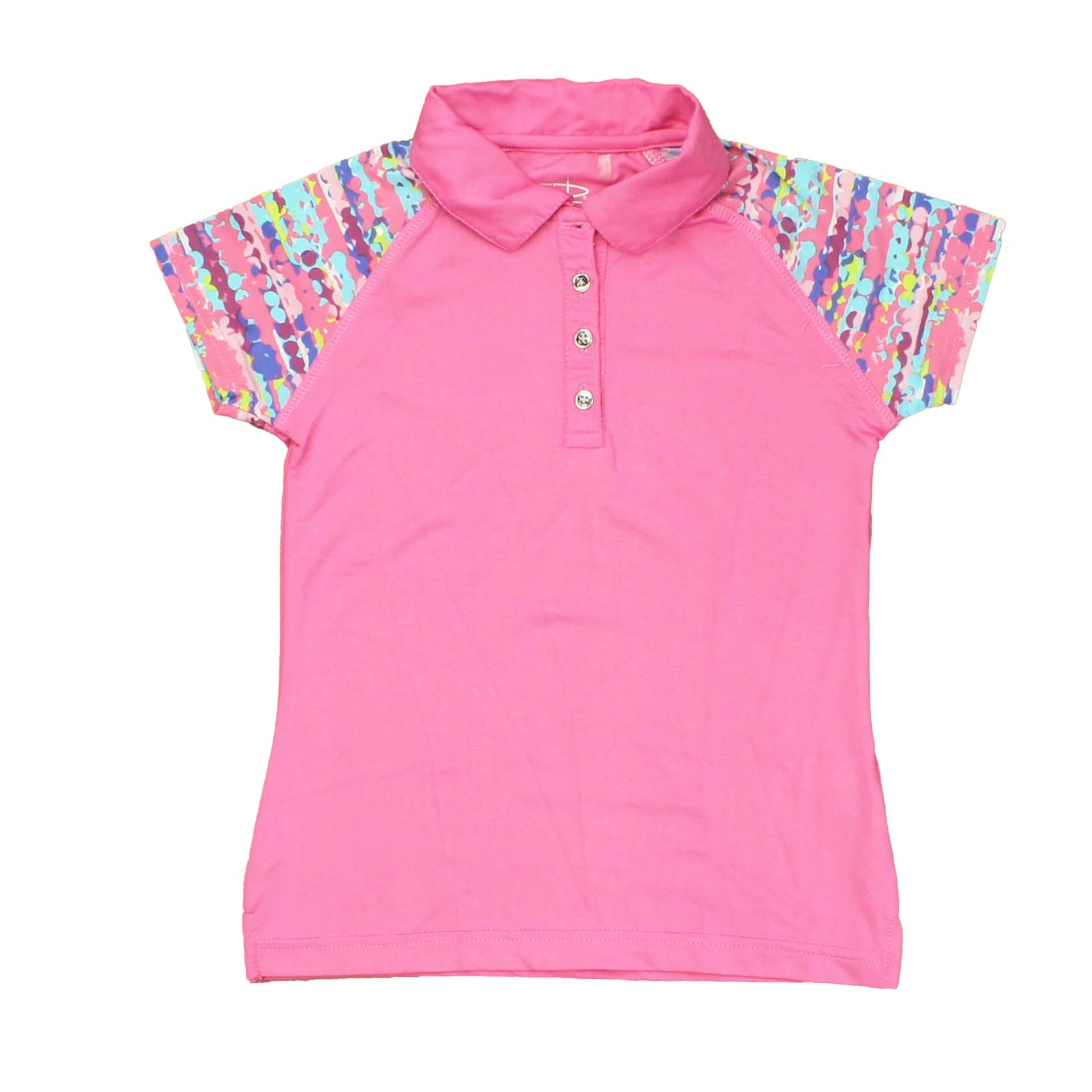 Garb Girls Pink Polo Shirt Size: 3-4T Pink
