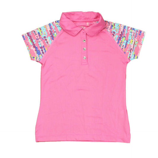 Garb Girls Pink Polo Shirt Size: 3-4T Pink
