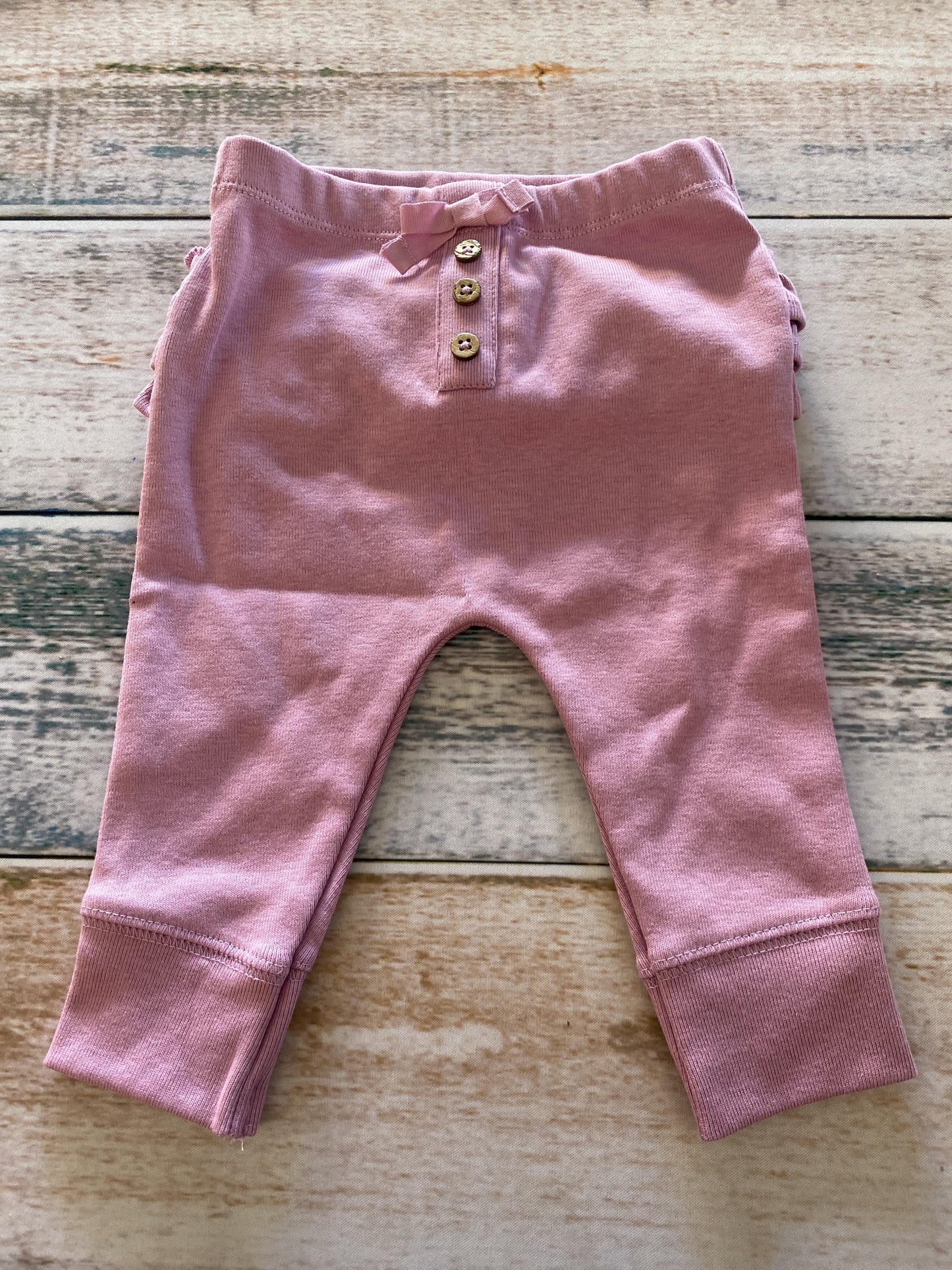 Oliver & Rain Girls pink Pants Size: 6 months pink