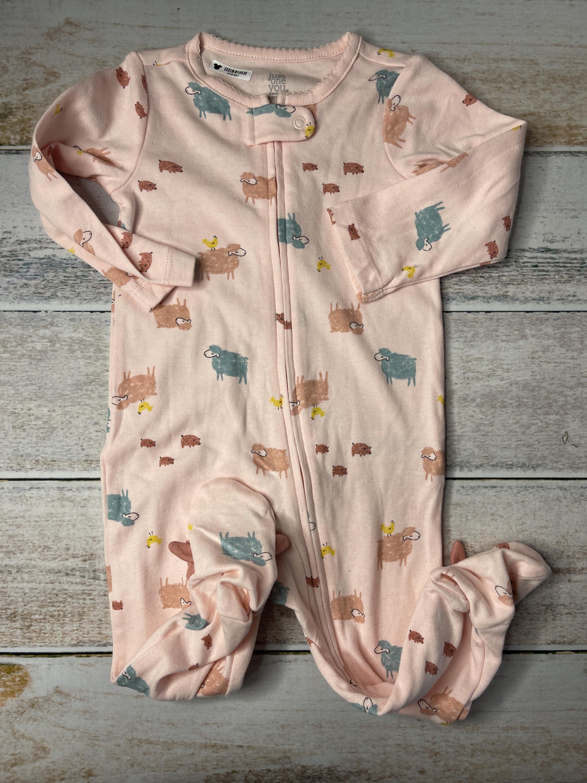 Carters Girls pink Pajamas Size: 9 months pink