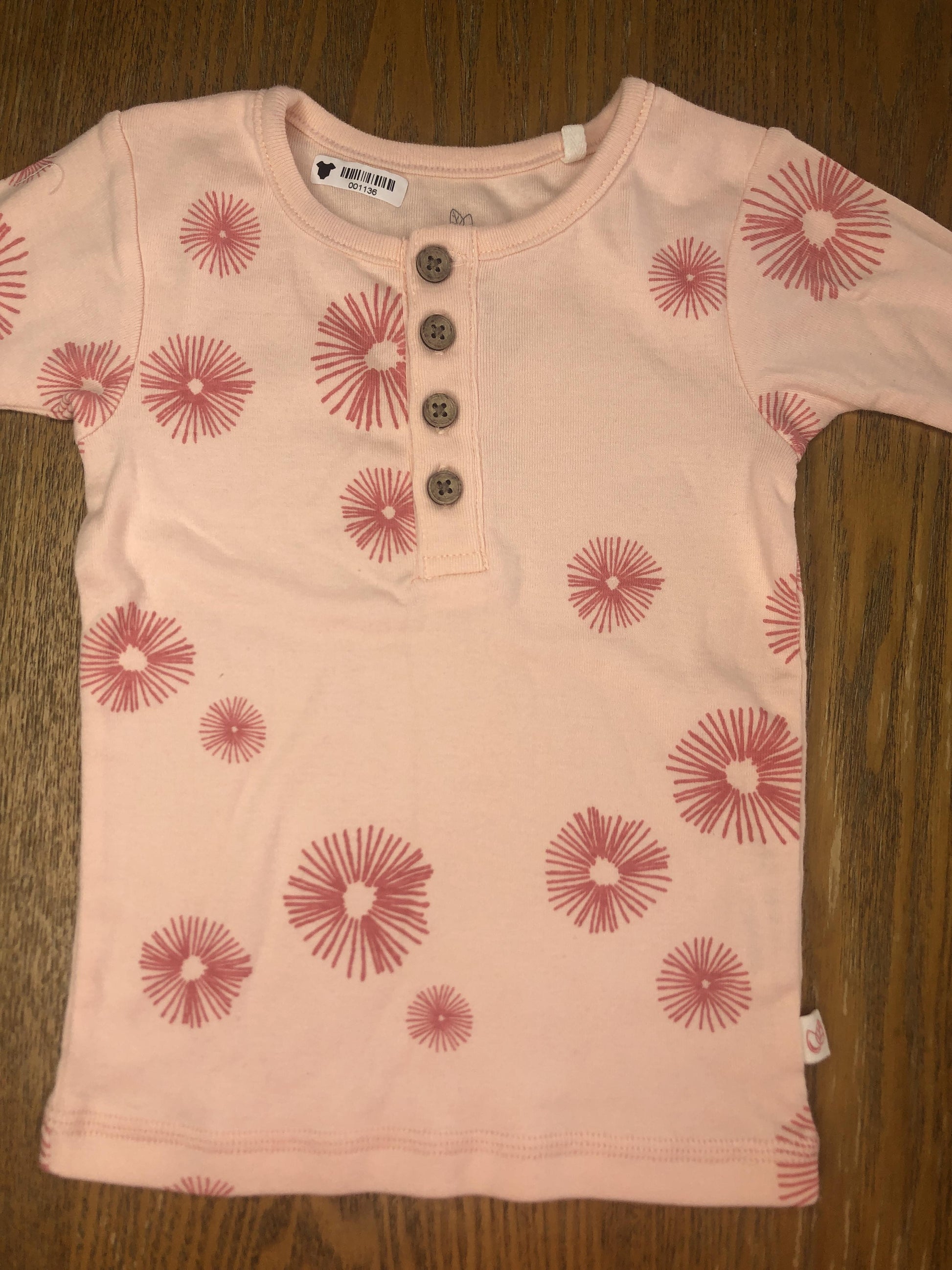 Oliver & Rain Girls pink Pajamas Size: 18 months pink
