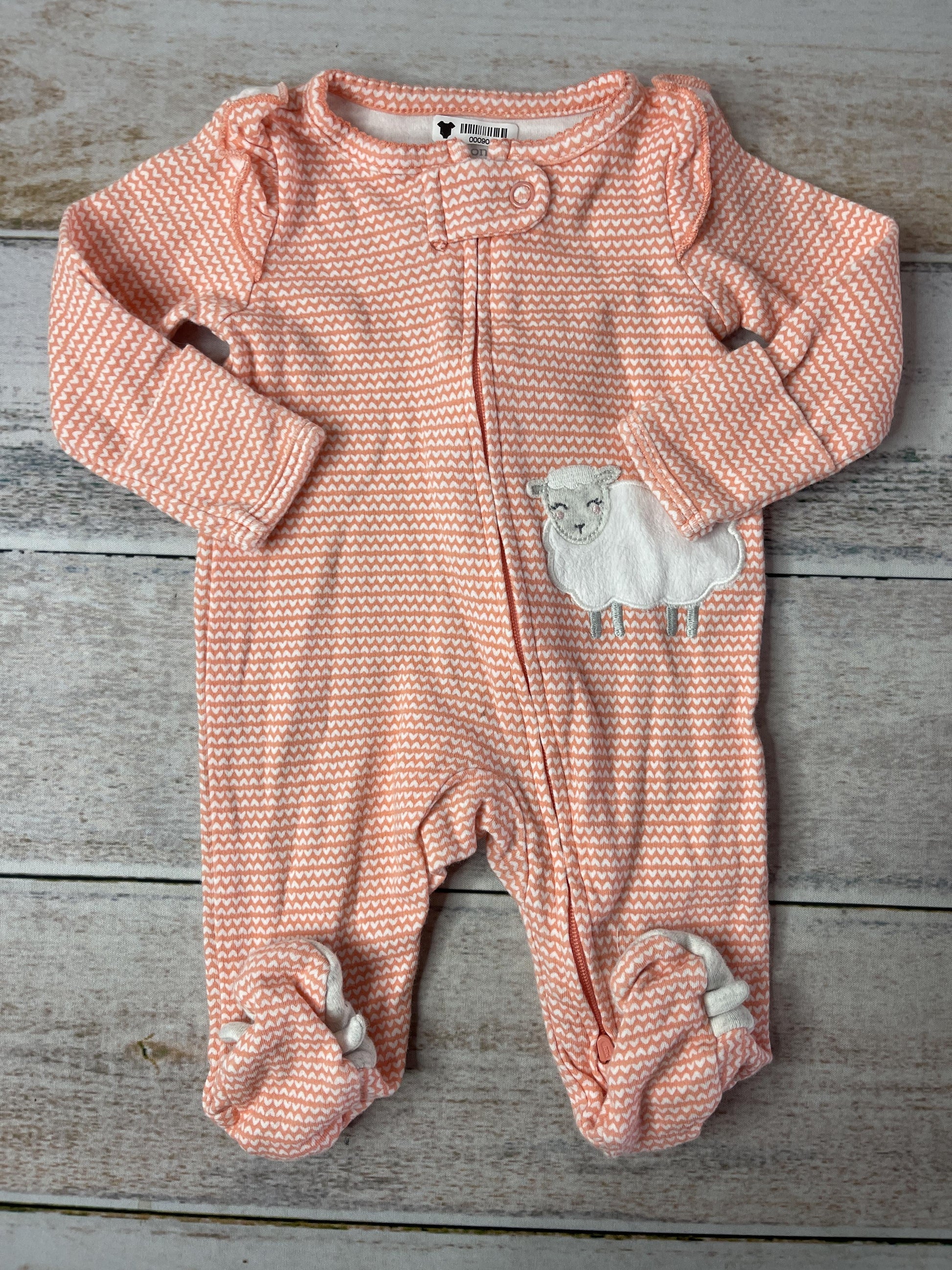 Carters Girls pink Pajamas Size: Newborn pink