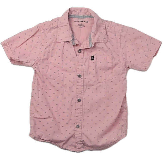 Calvin Klein Boys Pink Button Down Short Sleeve Size: 5T Pink