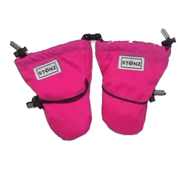 Stonz Girls Pink Mittens Size: 0-12 Months Pink