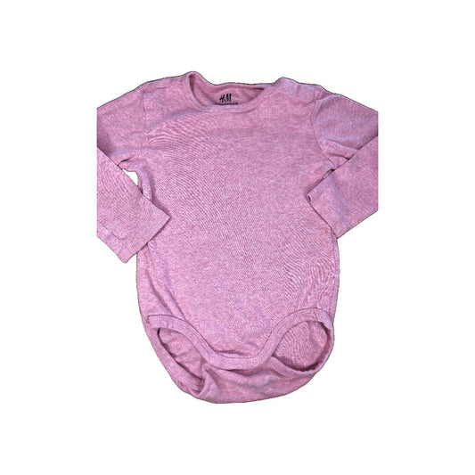 H&M Girls pink Onesie Size: 12 months pink