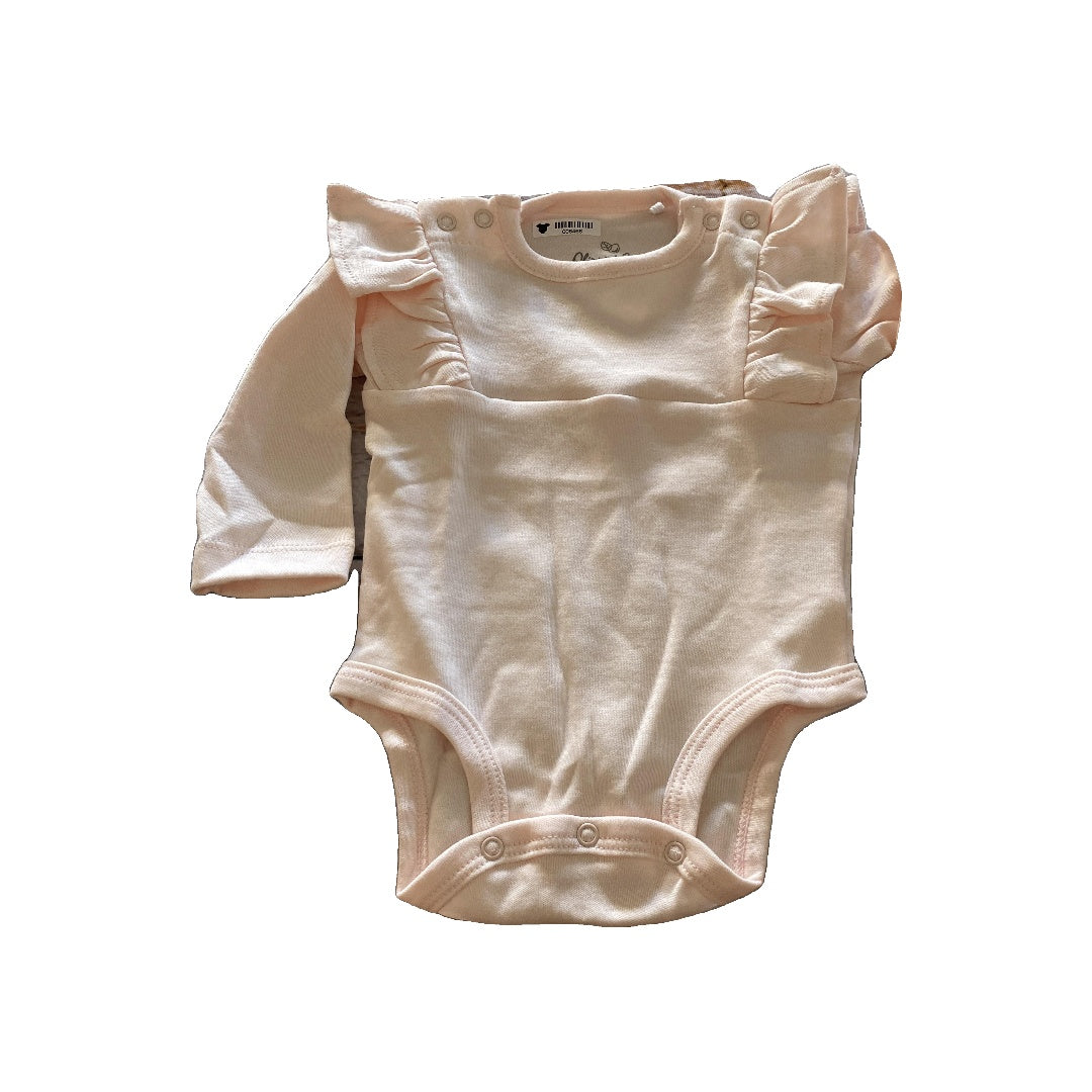 Oliver & Rain Girls pink Onesie Size: 3 months pink