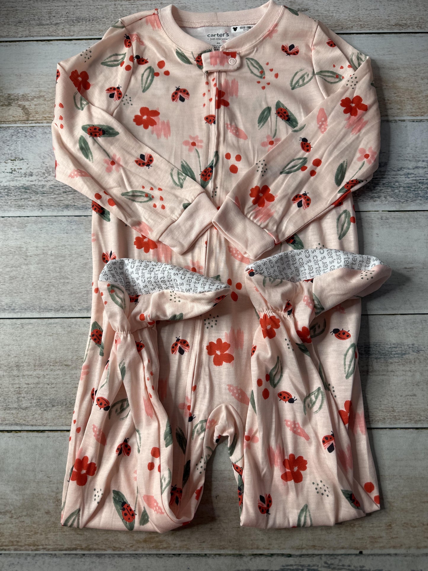 Carters Girls pink Pajamas Size: 4T pink