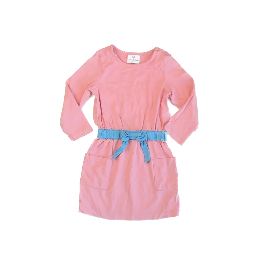 Hanna Andersson Girls Pink Dress Size: eu 100 (4T) Pink