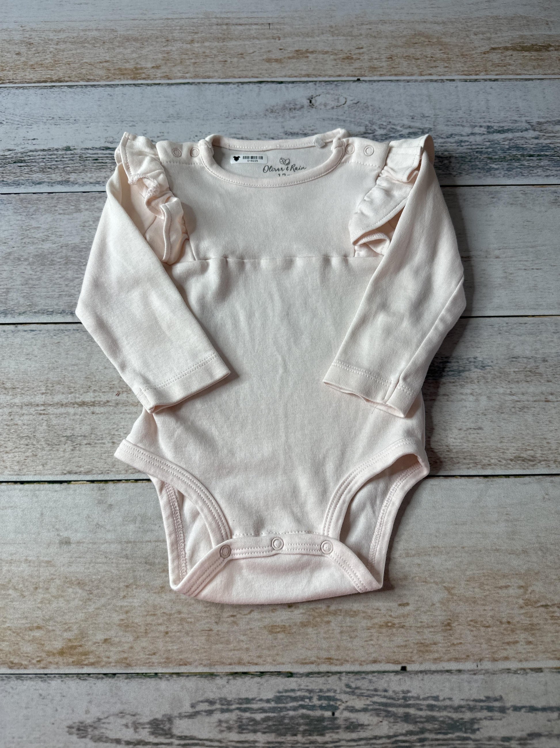 Oliver & Rain Girls pink Onesie Size: 12-18 months pink