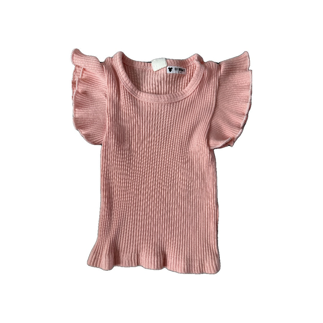 Unisex pink Shirt Size: 6-9 months pink