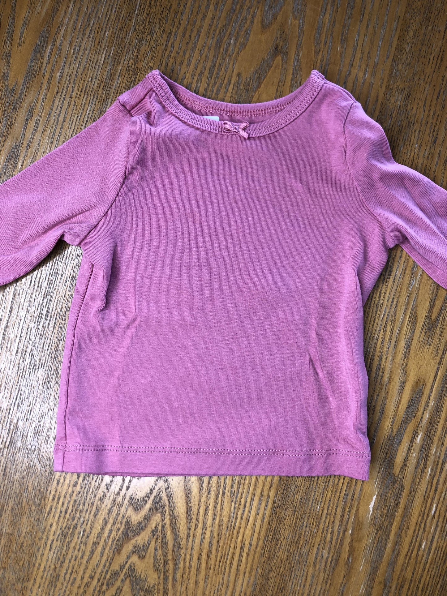 Carters Girls pink Long Sleeve T-Shirt Size: 6 months pink