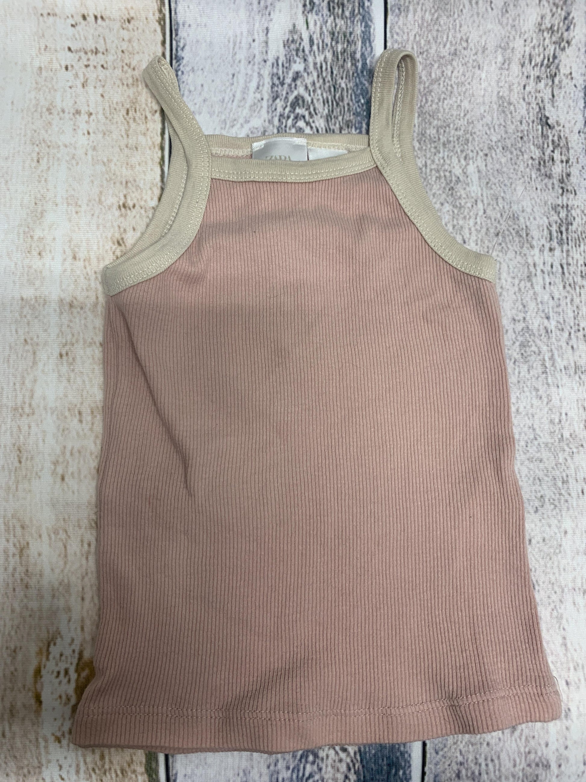 Zara Girls pink Tank Top Size: 2-3 Years pink