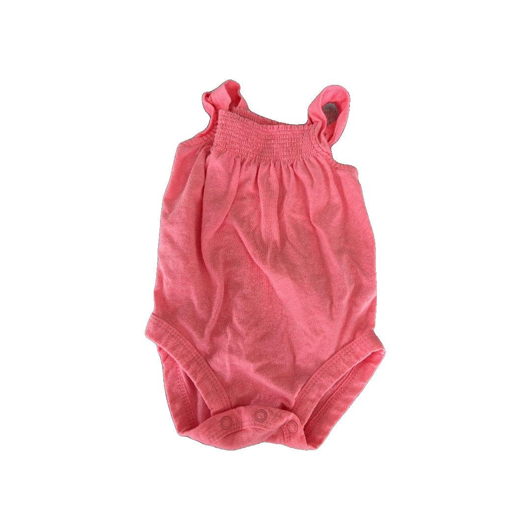 Carters Girls pink Romper Size: 3-6 months pink