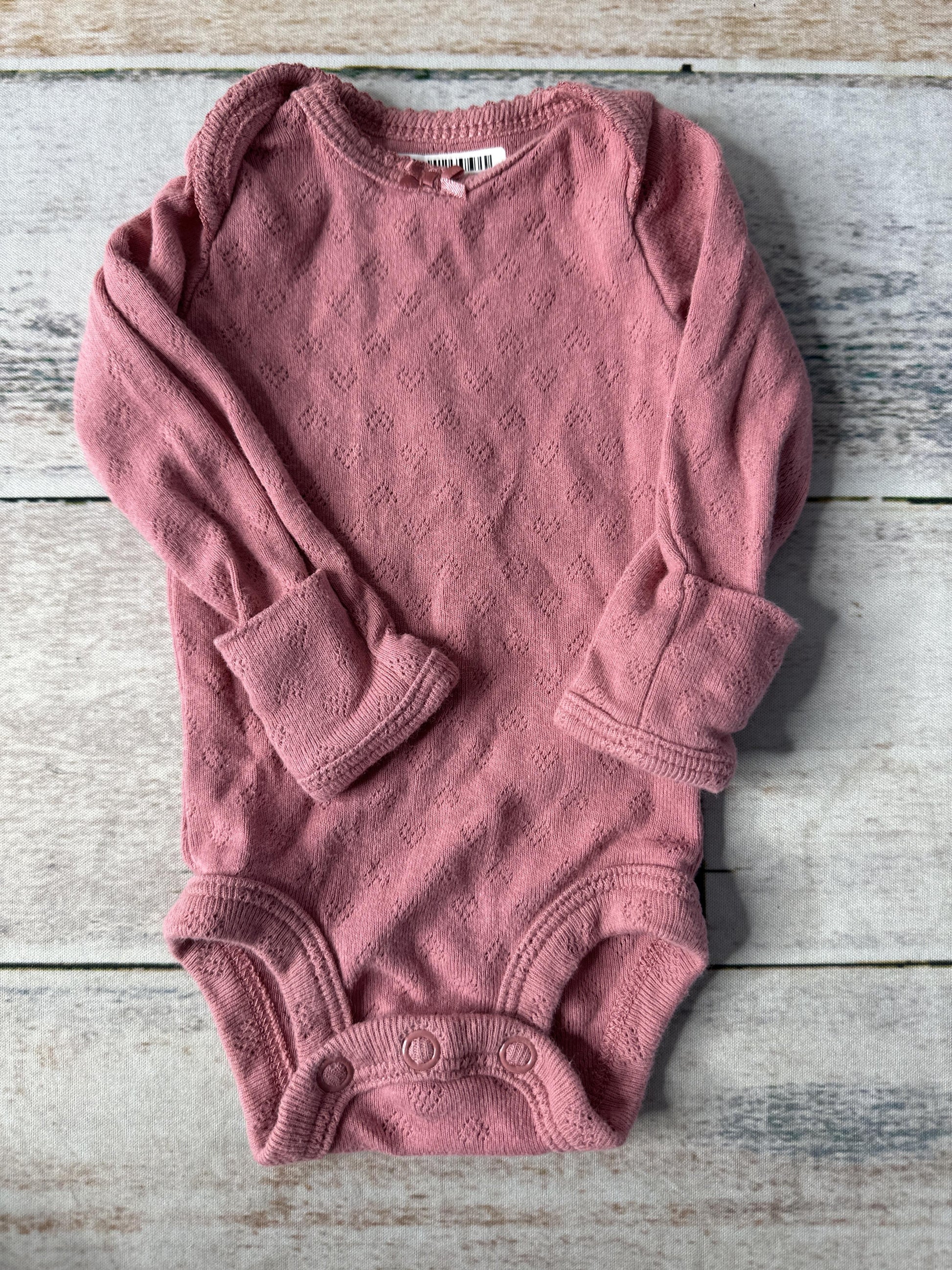 Carters Girls pink Onesie Size: Preemie pink