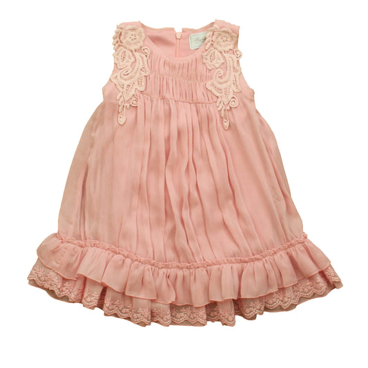 Mayoral Girls Pink Dress Size: 2T Pink