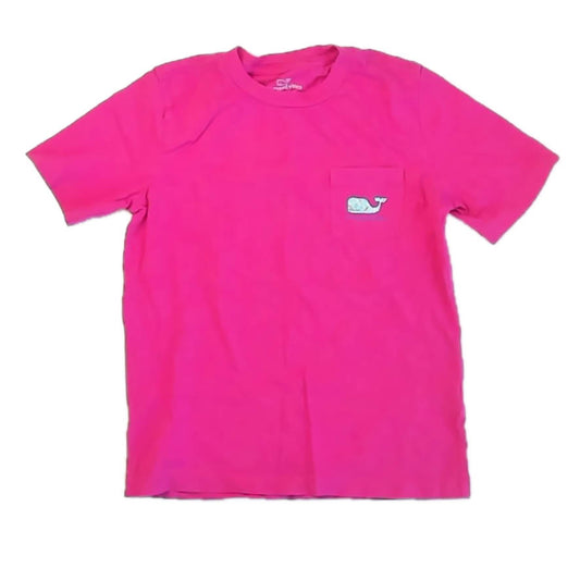 Vineyard Vines Girls Pink T-Shirt Size: 6 Years Pink