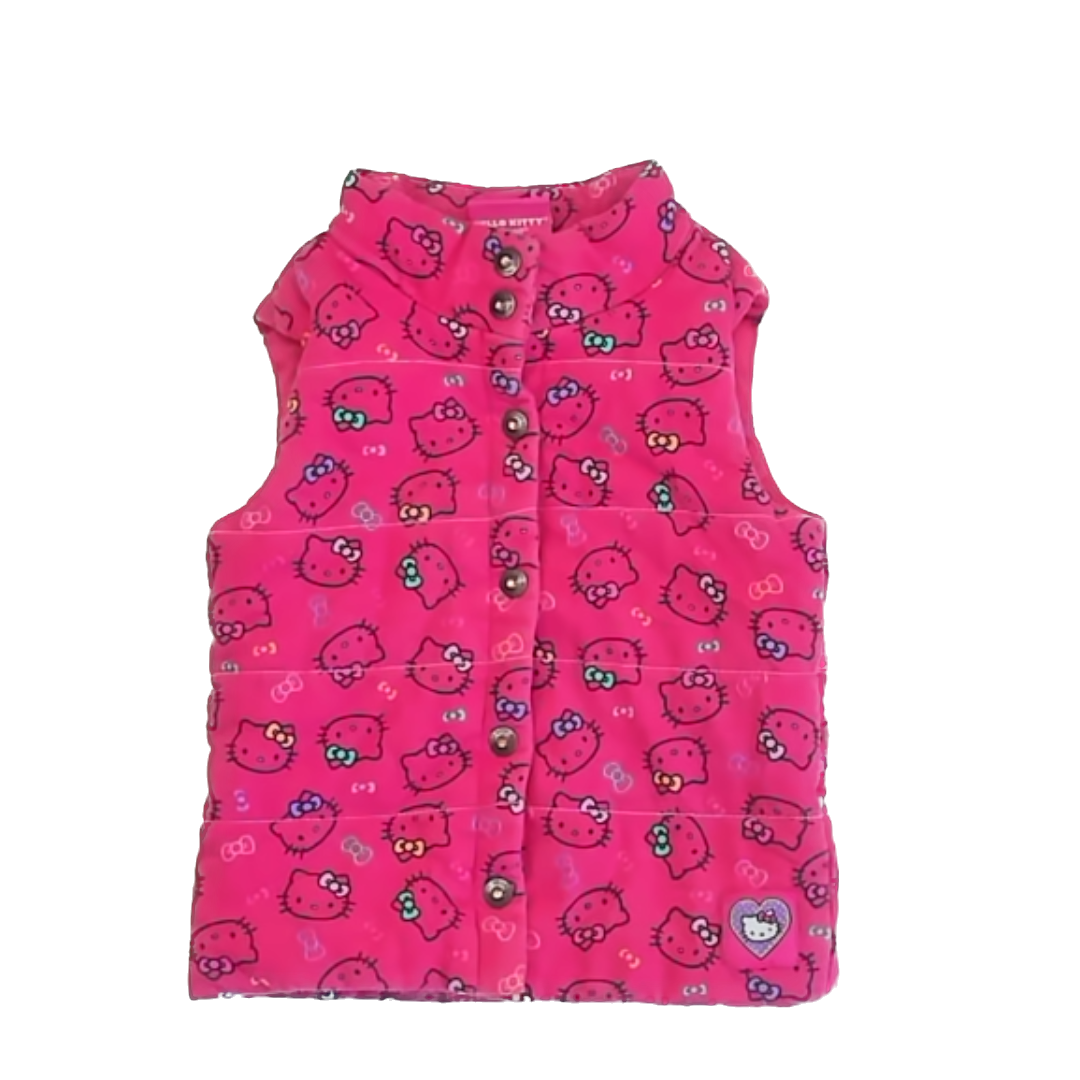 Hello Kitty Girls Pink Vest Size: 4T Pink
