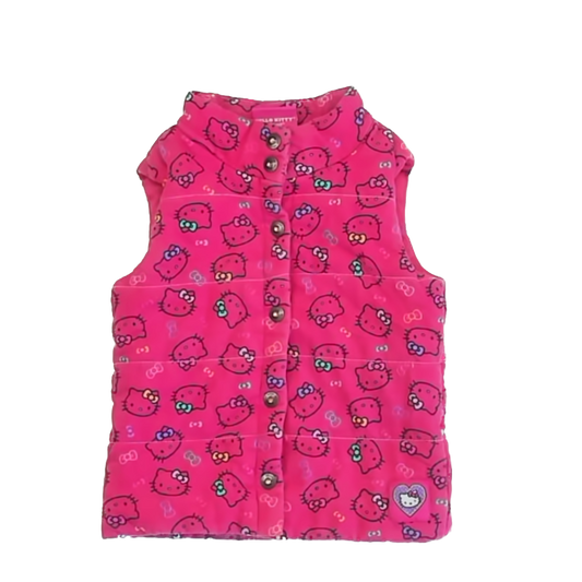 Hello Kitty Girls Pink Vest Size: 4T Pink