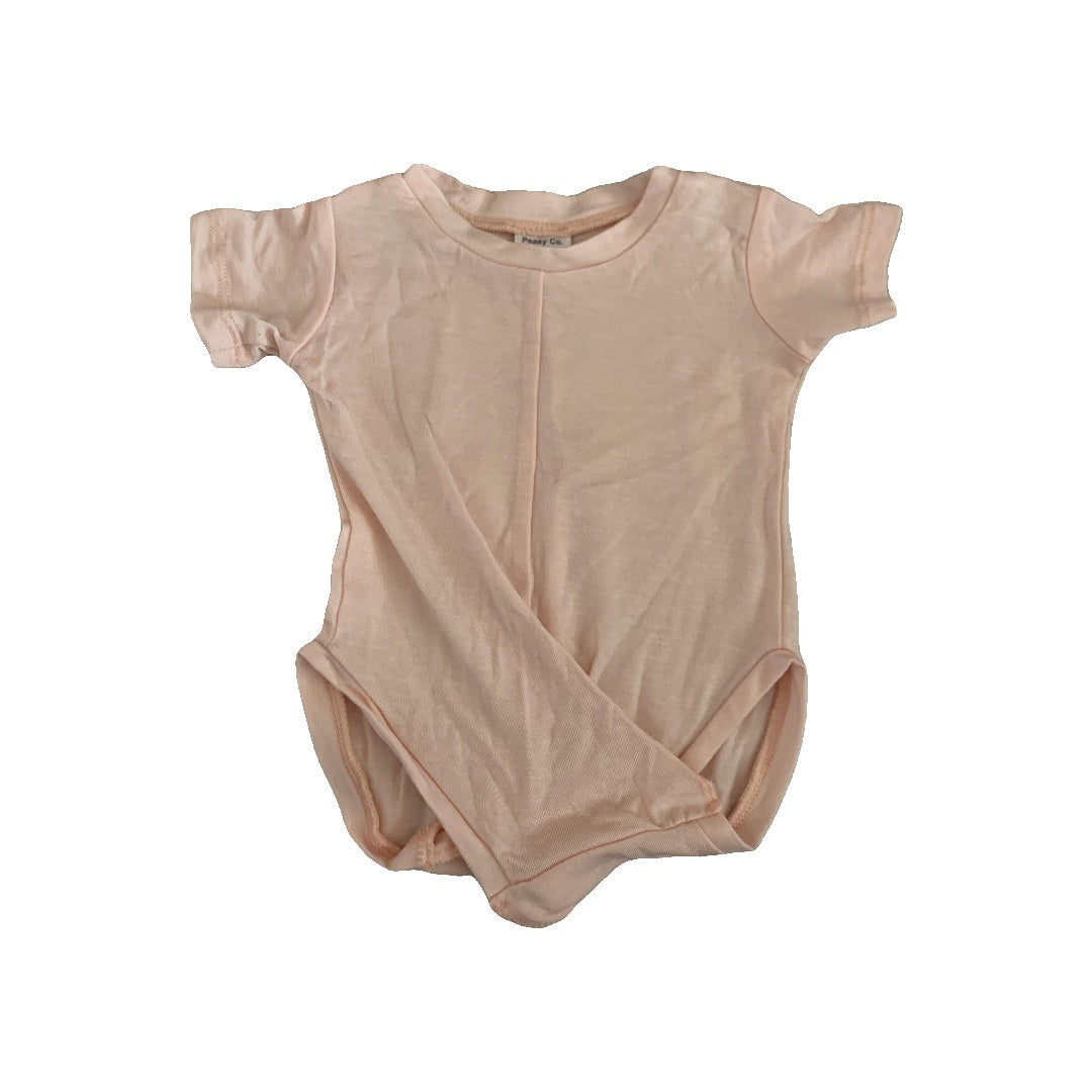 Peasy Girls pink Onesie Size: 3-6 months pink