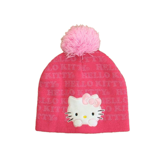 Hello Kitty Girls Pink Winter Hat Size: 2-5T