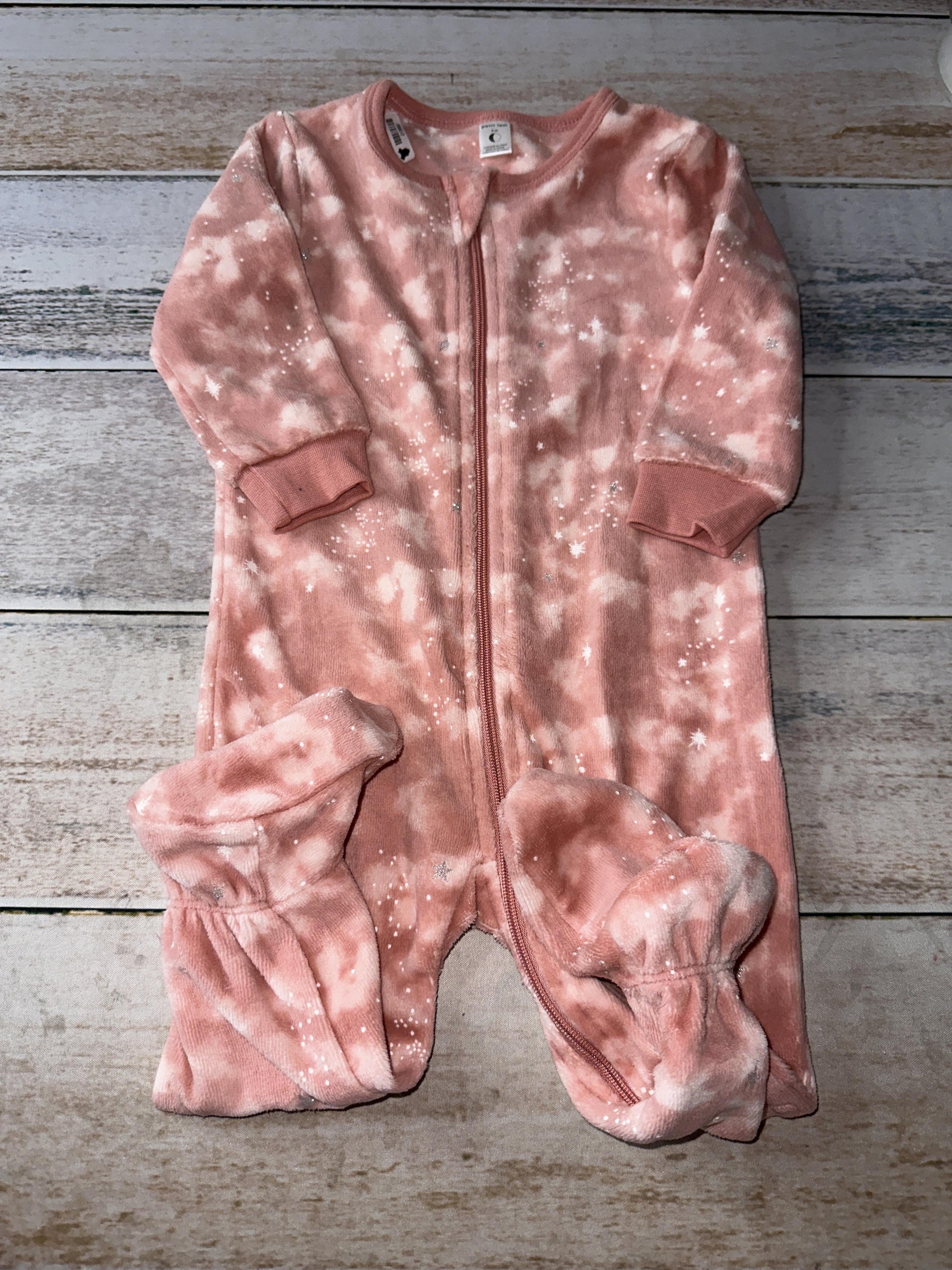 Petit Lemi Girls pink Pajamas Size: 9 months pink