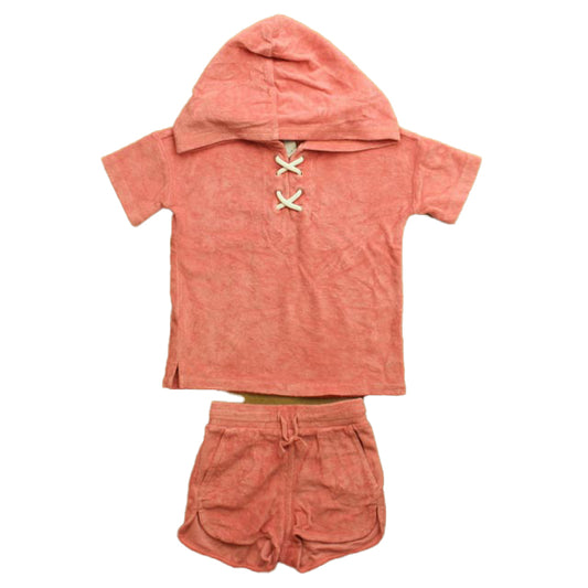 Tea Girls Pink Cover-up Size: 2T Pink
