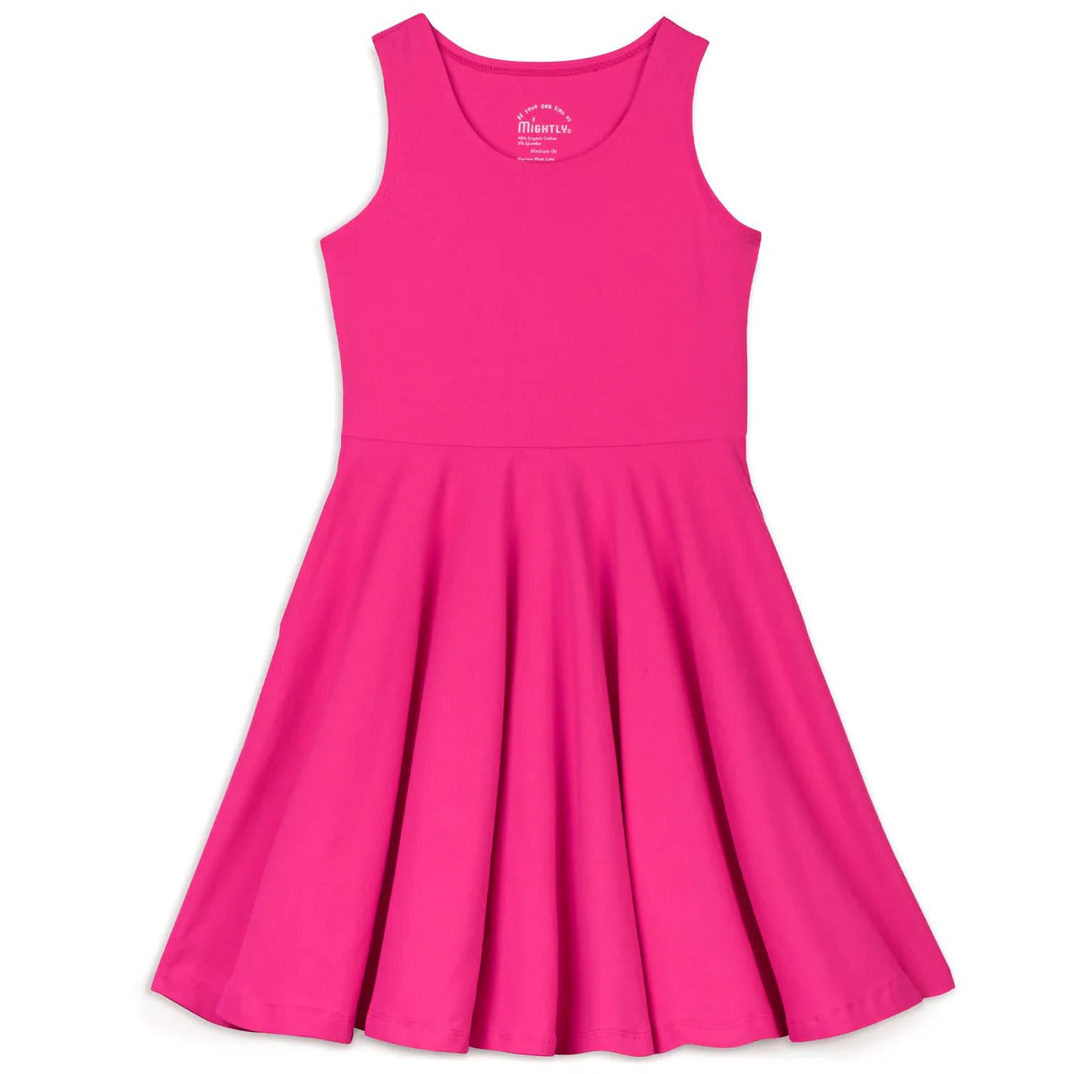 Mightly Girls Pink Dress Size: 6-14 Years Pink