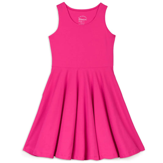 Mightly Girls Pink Dress Size: 6-14 Years Pink