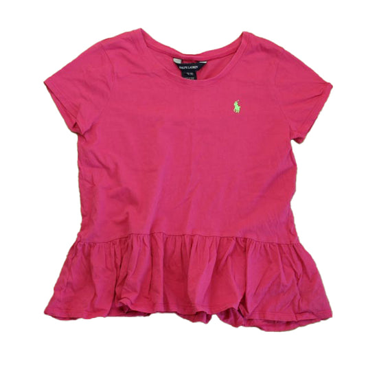 Ralph Lauren Girls Pink T-Shirt Size: 12-14 Years