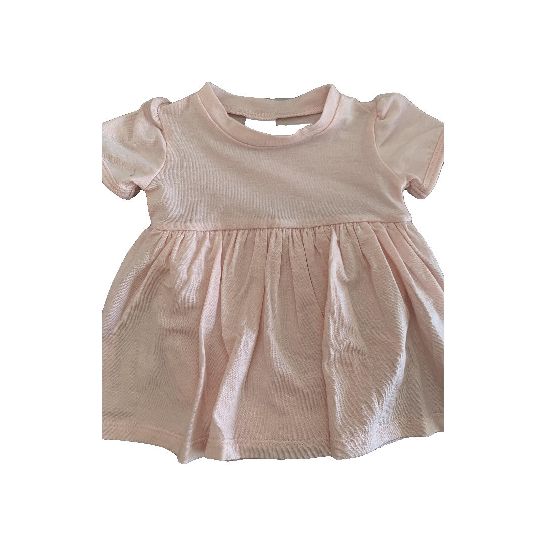 Peasy Girls pink Dress Size: 0-3 months pink