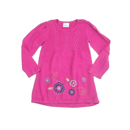 Hanna Andersson Girls Pink Sweater Dress Size: 6-7 Years Pink