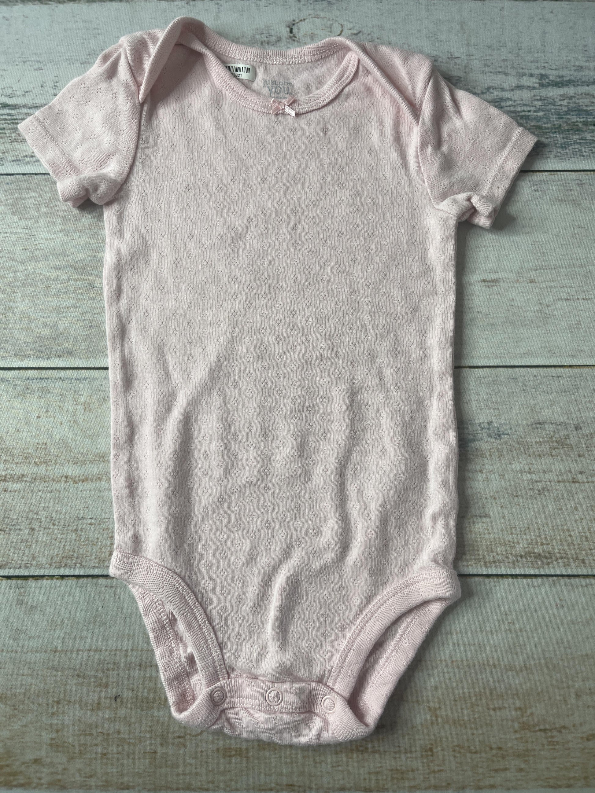 Carters Girls pink Onesie Size: 9 months pink