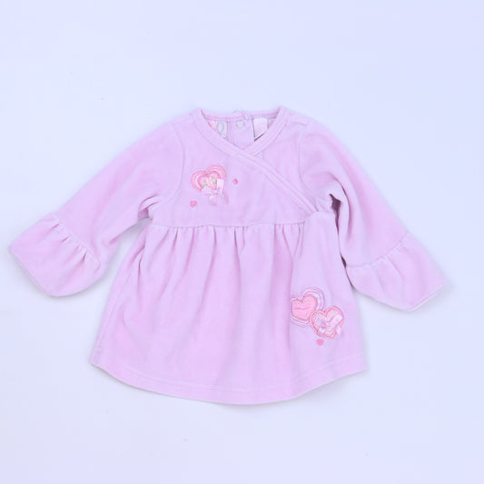 Baby Q Girls Pink Long Sleeve Shirt Size: 3-6 Months