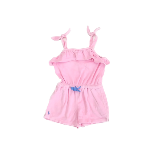 Ralph Lauren Girls Pink Romper Size: 3T Pink