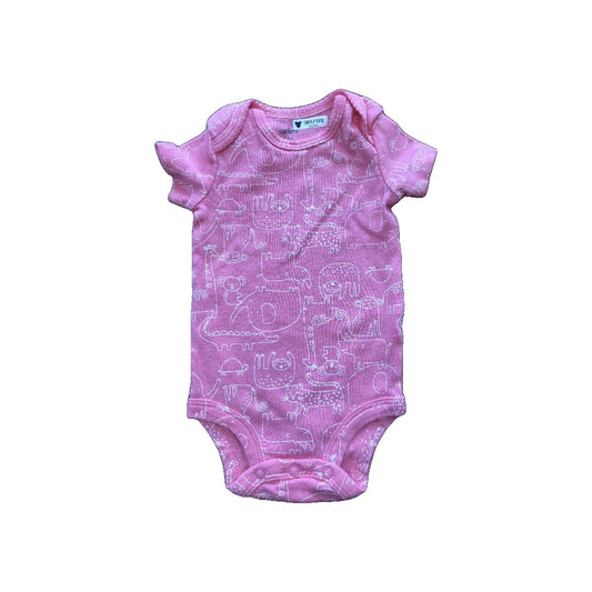 Carters Girls pink Onesie Size: 3 months pink