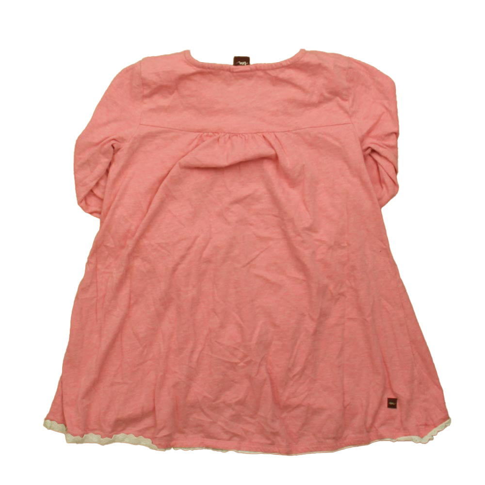 Tea Collection Girls Pink Long Sleeve Shirt Size: 10 Years Pink