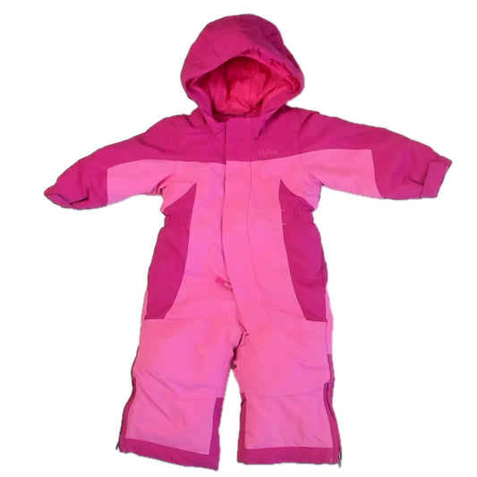 L.L. Bean Girls Pink Snowsuit Size: 12 Months Pink