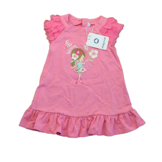 Mayoral Girls Pink Dress Size: 3T