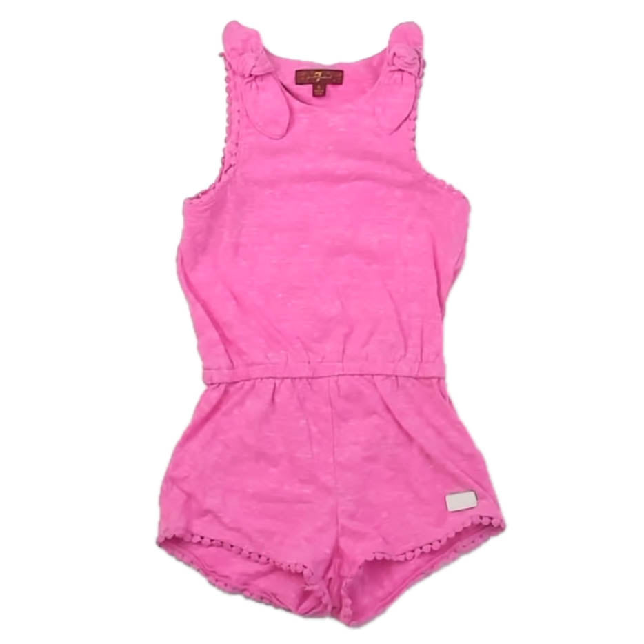 7 for all Mankind Girls Pink Romper Size: 6 Years Pink