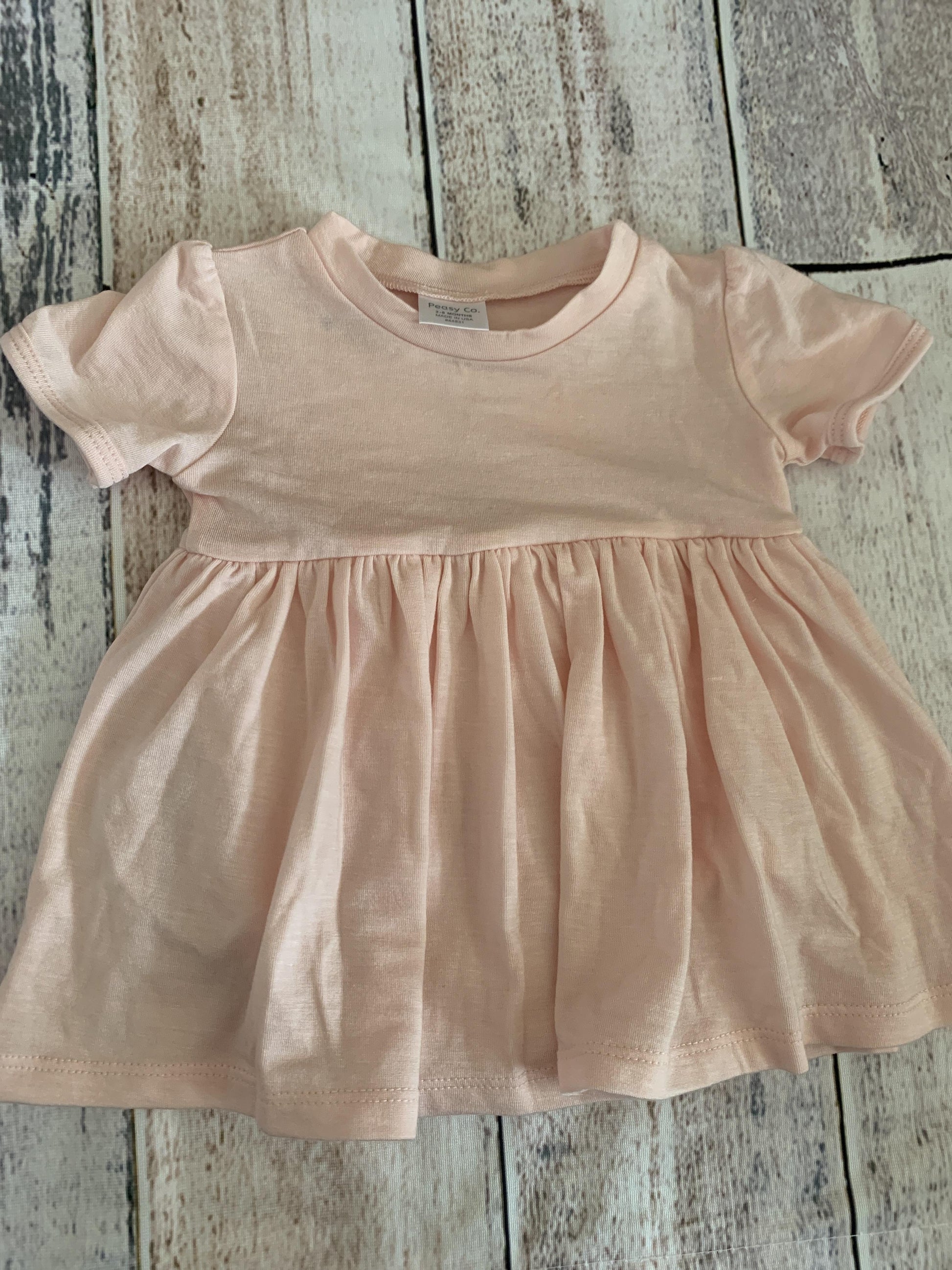 Peasy Girls pink Dress Size: 3-6 months pink