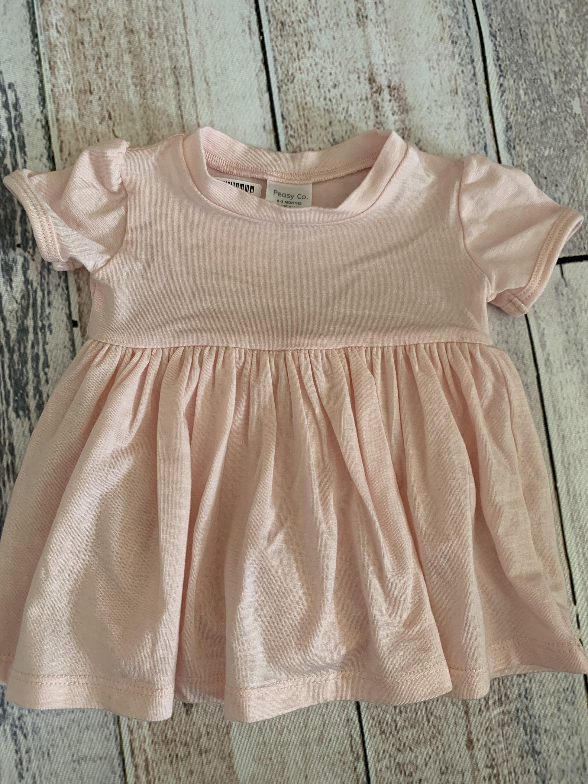 Peasy Girls pink Dress Size: 0-3 months pink