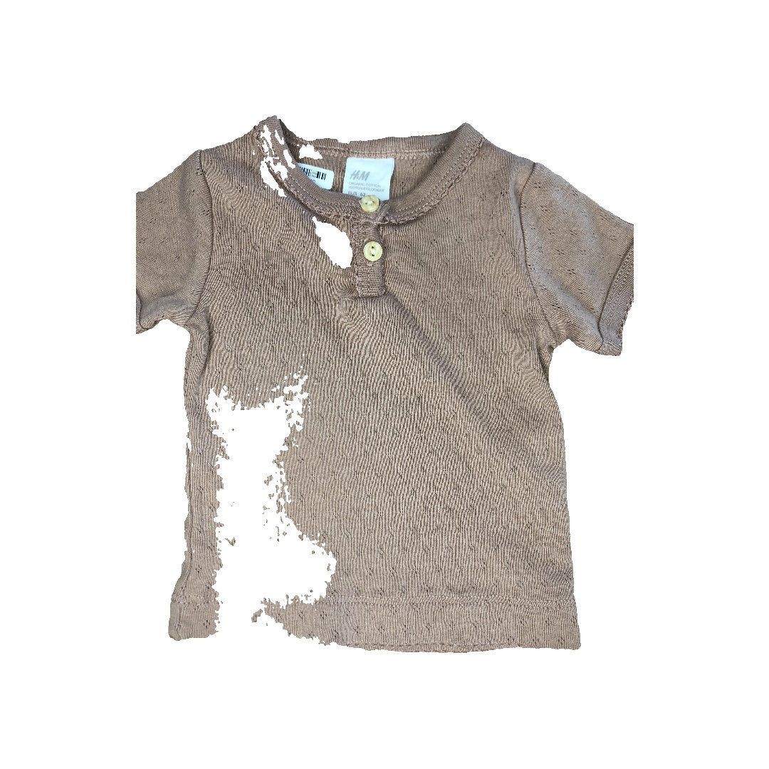 H&M Girls pink T-Shirt Size: 3 months pink
